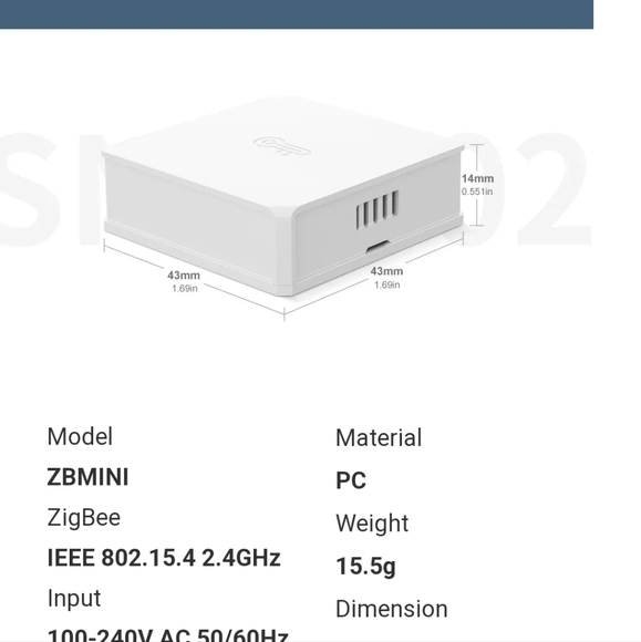 NIB SONOFF SNZB-02 ZigBee Temperature & Humidity Sensor - Picture 5 of 5